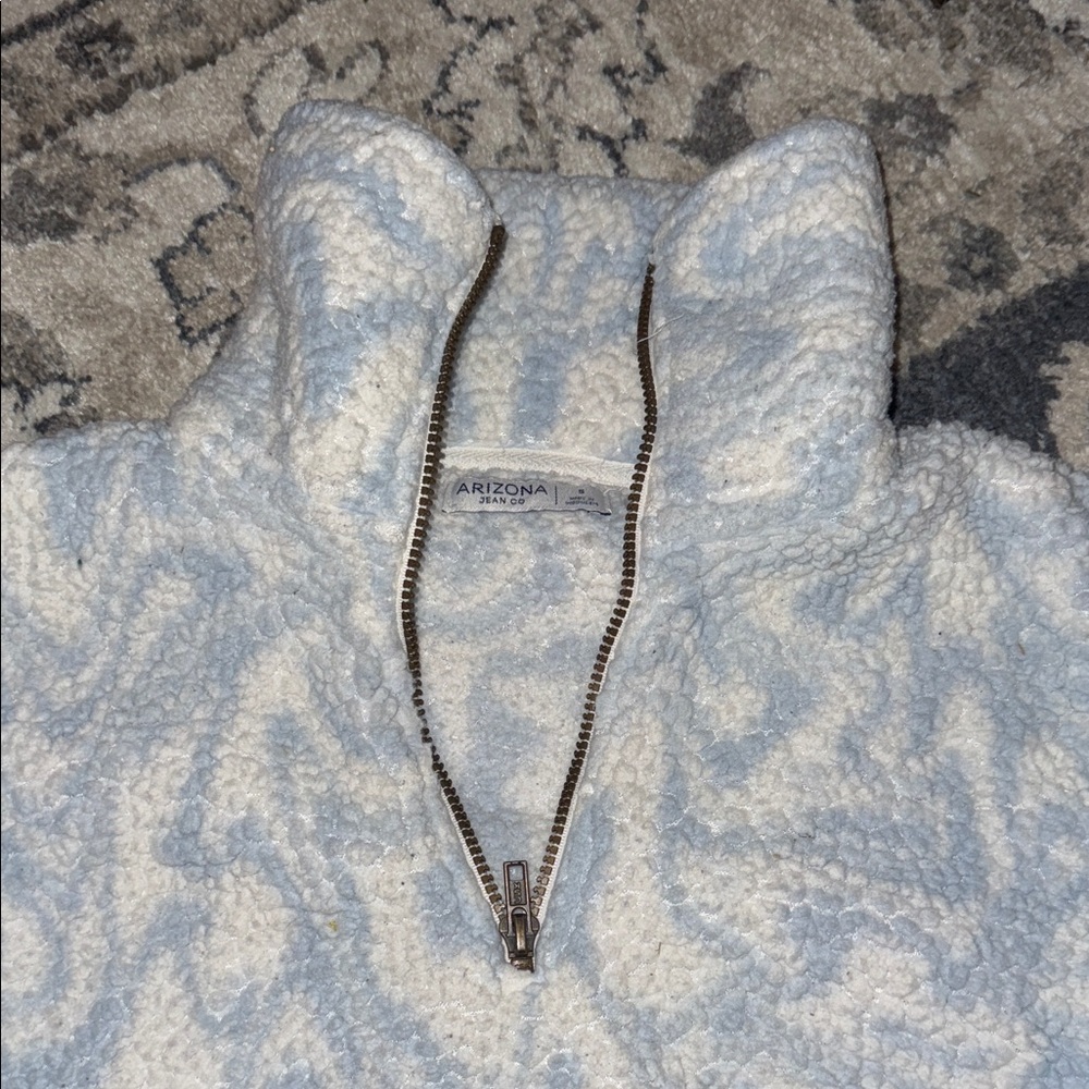 Arizona Jean Company Blue and White Patterned Hoodie - Picture 2 of 6